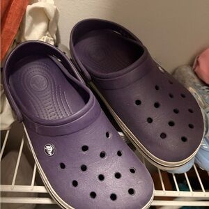 Purple Crocs